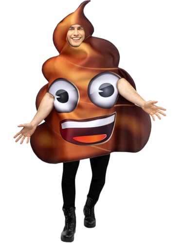 Funidelia | Emoji Kackhaufen Kostüm für Herren und Damen Emoticon, Whatsapp, Lustige & Ausgefallene - Kostüm für Erwachsene & Verkleidung für Partys, Karneval & Halloween - Braun Funidelia | Emoji Kackhaufen Kostüm für Herren und Damen Emoticon, Whatsapp, Lustige & Ausgefallene - Kostüm für Erwachsene & Verkleidung für Partys, Karneval & Halloween - Braun von Funidelia