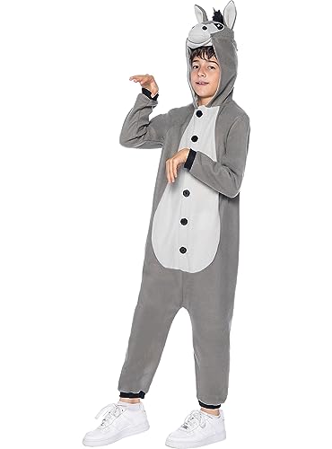 Funidelia | Esel Onesie Kostüm für Jungen und Mädchen Tiere - Kostüm für Kinder & Verkleidung für Partys, Karneval & Halloween - Größe 7-9 Jahre - Braun Funidelia | Esel Onesie Kostüm für Jungen und Mädchen Tiere - Kostüm für Kinder & Verkleidung für Partys, Karneval & Halloween - Größe 7-9 Jahre - Braun von Funidelia