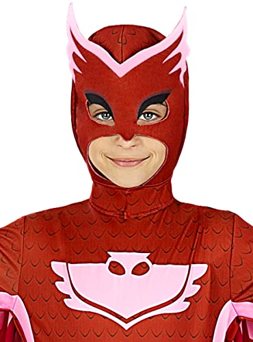 Funidelia | Eulette PJ Masks Maske für Mädchen Zeichentrickfilm, Catboy, Eulette, Gecko - Zubehör für Kinder, Zubehör für Kostüm - Rot von Funidelia