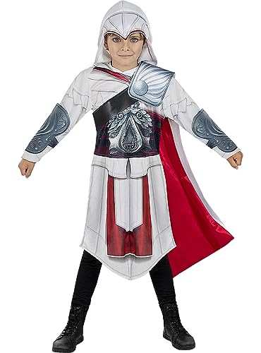 Funidelia | Ezio Auditore Assassins Creed Kostüm für Jungen Games, Film und Serien, Assassin's Creed - Kostüm für Kinder & Verkleidung für Partys, Karneval & Halloween - Größe 7-9 Jahre von Funidelia