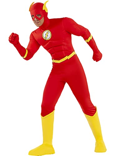 Funidelia | Flash Kostüm für Herren ▶ Superhelden, DC Comics, Liga de la Justicia - Kostüme für Erwachsene & Verkleidung für Partys, Karneval & Halloween - Größe XS - Rot von Funidelia