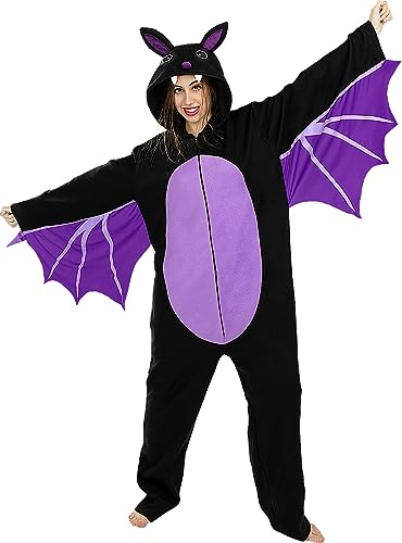 Funidelia | Fledermaus Kostüm für Herren und Damen Tiere, Halloween - Kostüm für Erwachsene & Verkleidung für Partys, Karneval & Halloween - Größe S - M - Schwarz von Funidelia