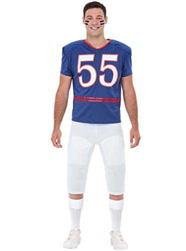 Funidelia | Football Kostüm Quarterback für Herren Größe XL Rugby, Quarterback, American Football, Berufe - Farben: Blau, Zubehör für Kostüm - Lustige Kostüme für deine Partys Funidelia | Football Kostüm Quarterback für Herren Größe XL Rugby, Quarterback, American Football, Berufe - Farben: Blau, Zubehör für Kostüm - Lustige Kostüme für deine Partys von Funidelia