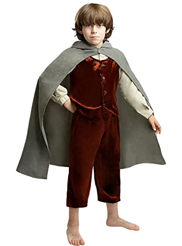 Funidelia | Frodo Kostüm - Der Herr der Ringe 100% OFFIZIELLE für Jungen Größe 5-6 Jahre Hobbit, Film und Serien, Der Herr der Ringe, Lord of the Rings (LOTR) - Farben: Bunt, Zubehör für Kostüm von Funidelia