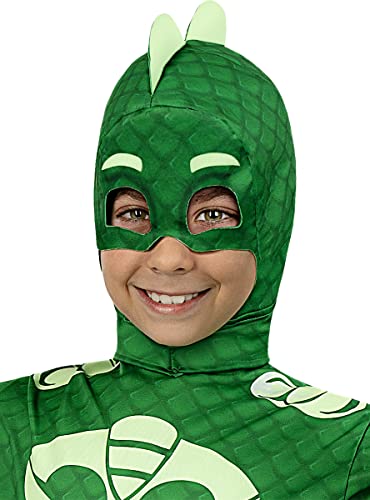 Funidelia | Gecko PJ Masks Maske für Jungen Zeichentrickfilm, Catboy, Eulette, Gecko - Zubehör für Kinder, Zubehör für Kostüm - Grün von Funidelia