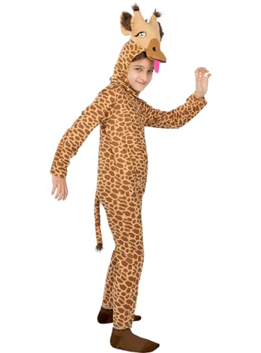 Funidelia | Giraffen Kostüm für Jungen & Mädchen Tiere, Wüste - Kostüme für Kinder & Verkleidung für Partys, Karneval & Halloween - Größe 3-4 Jahre - Braun von Funidelia