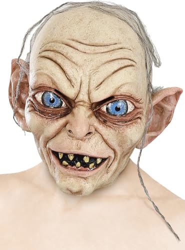 Funidelia Gollum Maske - Der der Ringe für Herren. Kostümzubehör für Erwachsene von Funidelia