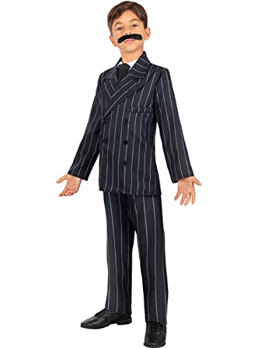 Funidelia | Gomez Addams Kostüm Addams Family für Jungen Addams Family, Halloween, Horrorfilm, Horror - Kostüm für Kinder & Verkleidung für Partys, Karneval & Halloween - Größe 10-12 Jahre - Lila von Funidelia