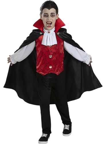 Funidelia | Graf Dracula Kostüm für Jungen Halloween, Horror, Dracula, Vampire - Kostüm für Kinder & Verkleidung für Partys, Karneval & Halloween - Größe 5-6 Jahre - Schwarz Funidelia | Graf Dracula Kostüm für Jungen Halloween, Horror, Dracula, Vampire - Kostüm für Kinder & Verkleidung für Partys, Karneval & Halloween - Größe 5-6 Jahre - Schwarz von Funidelia