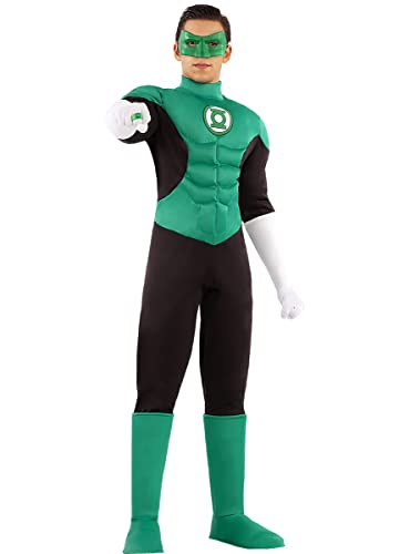 Funidelia | Green Lantern Kostüm für Herren Superhelden, DC Comics, Liga de la Justicia, Green Lantern - Kostüme für Erwachsene & Verkleidung für Partys, Karneval & Halloween - Größe M - Grün von Funidelia