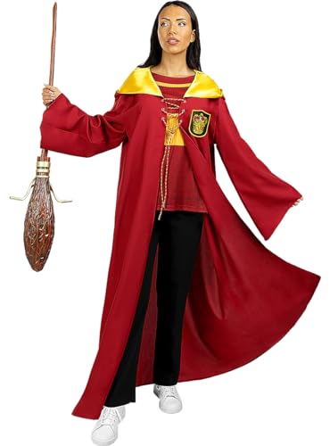 Funidelia | Gryffindor Quidditch Kostüm - Harry Potter für Herren & Damen Zauberer Kostüme für Erwachsene & Verkleidung für Partys, Karneval & Halloween - Größe S - Granatfarben von Funidelia
