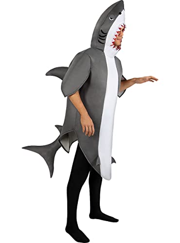 Funidelia | Hai Kostüm für Herren und Damen Tiere, Fische, Meer, Ozean - Kostüm für Erwachsene & Verkleidung für Partys, Karneval & Halloween - Größe M - L - Grau/Silber Funidelia | Hai Kostüm für Herren und Damen Tiere, Fische, Meer, Ozean - Kostüm für Erwachsene & Verkleidung für Partys, Karneval & Halloween - Größe M - L - Grau/Silber von Funidelia