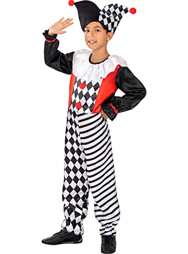 Funidelia | Harlekin Kostüm für Jungen Clowns, Zirkus - Kostüm für Kinder & Verkleidung für Partys, Karneval & Halloween - Größe 10-12 Jahre - Schwarz Funidelia | Harlekin Kostüm für Jungen Clowns, Zirkus - Kostüm für Kinder & Verkleidung für Partys, Karneval & Halloween - Größe 10-12 Jahre - Schwarz von Funidelia