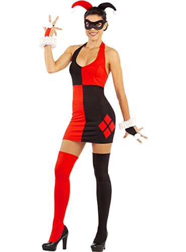 Funidelia | Harley Quinn Kleid 100% OFFIZIELLE für Damen Größe L Superhelden, DC Comics, Suicide Squad, Bösewicht, Zubehör für Kostüm - Lustige Kostüme für Deine Partys Funidelia | Harley Quinn Kleid 100% OFFIZIELLE für Damen Größe L Superhelden, DC Comics, Suicide Squad, Bösewicht, Zubehör für Kostüm - Lustige Kostüme für Deine Partys von Funidelia