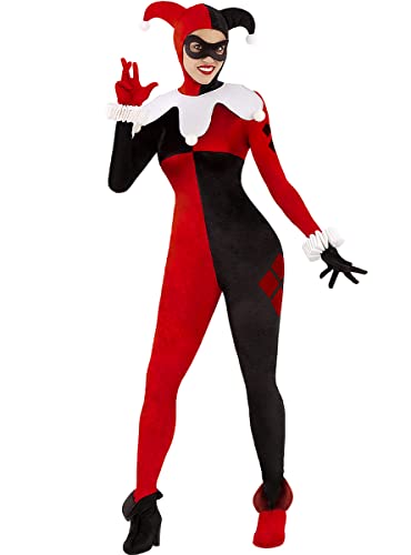Funidelia | Harley Quinn Kostüm - DC Comics 100% OFFIZIELLE für Damen Größe M Superhelden, DC Comics, Suicide Squad, Bösewicht, Zubehör für Kostüm - Lustige Kostüme für deine Partys von Funidelia