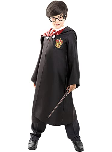 Funidelia | Harry Potter Gryffindor Kostüm 100% OFFIZIELLE für Jungen und Mädchen Größe 10-12 Jahre ▶ Hogwarts, Zauberer, Film und Serien, Zubehör für Kostüm - Lustige Kostüme für Deine Partys von Funidelia