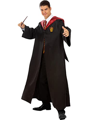 Funidelia | Harry Potter Kostüm Gryffindor für Herren und Damen Hogwarts, Zauberer, Film und Serien - Kostüm für Erwachsene & Verkleidung für Partys, Karneval & Halloween - Größe XL - Schwarz von Funidelia