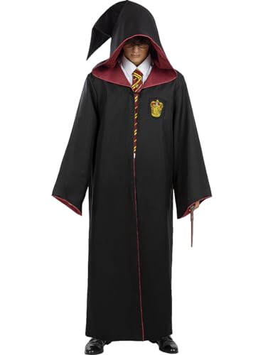 Funidelia | Harry Potter Gryffindor Umhang Replik für Herren & Damen Hogwarts, Zauberer - Kostüme für Erwachsene & Verkleidung für Partys, Karneval & Halloween - Größe M - Schwarz Funidelia | Harry Potter Gryffindor Umhang Replik für Herren & Damen Hogwarts, Zauberer - Kostüme für Erwachsene & Verkleidung für Partys, Karneval & Halloween - Größe M - Schwarz von Funidelia
