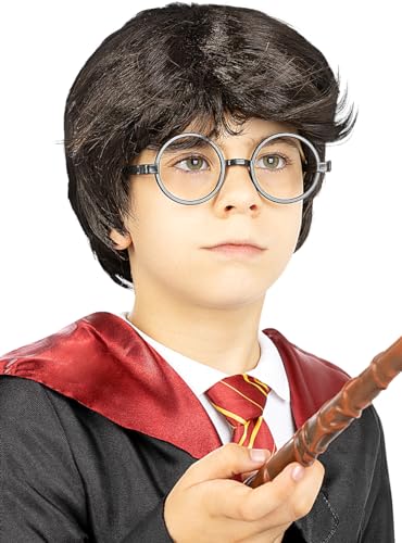 Funidelia | Harry Potter Perücke für Jungen Zauberer, Gryffindor, Hogwarts - Zubehör für Kinder, Zubehör für Kostüm - Braun Funidelia | Harry Potter Perücke für Jungen Zauberer, Gryffindor, Hogwarts - Zubehör für Kinder, Zubehör für Kostüm - Braun von Funidelia