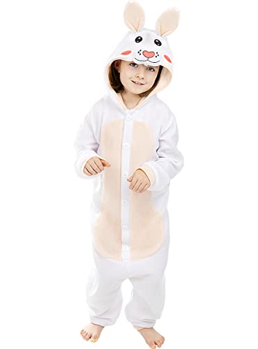 Funidelia | Hasen Onesie Kostüm für KInder für Jungen und Mädchen Größe 5-6 Jahre Tiere - Farben: Bunt, Zubehör für Kostüm - Lustige Kostüme für deine Partys Funidelia | Hasen Onesie Kostüm für KInder für Jungen und Mädchen Größe 5-6 Jahre Tiere - Farben: Bunt, Zubehör für Kostüm - Lustige Kostüme für deine Partys von Funidelia