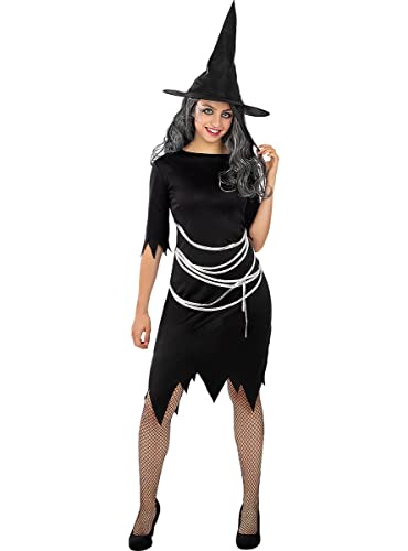 Funidelia | Hexen Kostüm für Damen Hexen, Zauberer, Halloween, Horror - Kostüm für Erwachsene & Verkleidung für Partys, Karneval & Halloween - Größe M - L - Lila von Funidelia