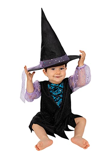 Funidelia | Hexen Kostüms für Baby Hexen, Zauberer, Halloween, Horror - Kostüm für Baby & Verkleidung für Partys, Karneval & Halloween - Größe 12-24 Monate - Schwarz von Funidelia