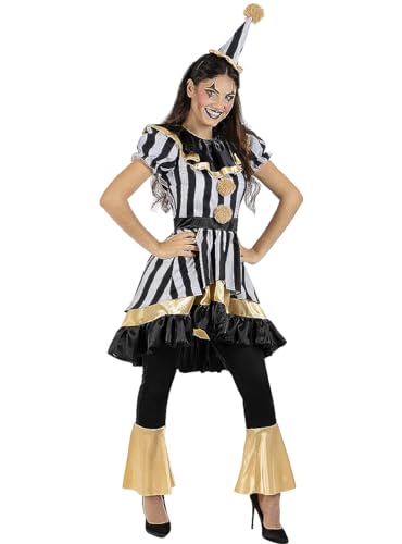 Funidelia | Horror Clown Kostüm Deluxe für Damen Clowns, Killer Clown, Halloween, Horror - Kostüm für Erwachsene & Verkleidung für Partys, Karneval & Halloween - Größe M - Granatfarben von Funidelia