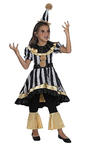 Funidelia | Horror-Clown Kostüm Deluxe für Mädchen Clowns, Killer Clown, Halloween, Horror - Kostüm für Kinder & Verkleidung für Partys, Karneval & Halloween - Größe 10-12 Jahre - Granatfarben von Funidelia