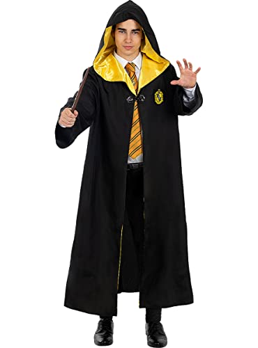 Funidelia | Hufflepuff Harry Potter Kostüm 100% OFFIZIELLE für Herren und Damen Größe S Hogwarts, Zauberer, Film und Serien - Farben: Bunt, Zubehör für Kostüm - Lustige Kostüme für deine Partys von Funidelia