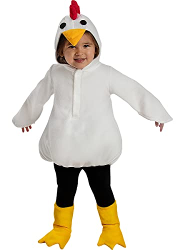 Funidelia | Huhn Kostüm für Baby Tiere, Henne, Hahn, Küken - Kostüm für Baby & Verkleidung für Partys, Karneval & Halloween - Größe 0-6 Monate - Gelb von Funidelia
