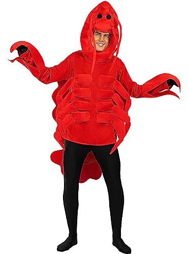 Funidelia | Hummer Kostüm für Herren und Damen Tiere - Kostüm für Erwachsene & Verkleidung für Partys, Karneval & Halloween - Größe Einheitsgröße - Rot Funidelia | Hummer Kostüm für Herren und Damen Tiere - Kostüm für Erwachsene & Verkleidung für Partys, Karneval & Halloween - Größe Einheitsgröße - Rot von Funidelia
