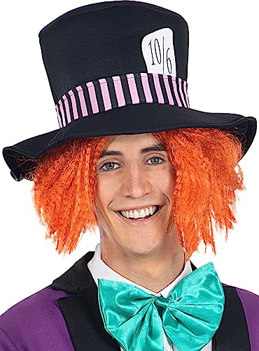 Funidelia | Hutmacher Hut für Herren und Damen Mad Hatter, Alice im Wunderland, Disney - Zubehör für Erwachsene, Zubehör für Kostüm - Grün Funidelia | Hutmacher Hut für Herren und Damen Mad Hatter, Alice im Wunderland, Disney - Zubehör für Erwachsene, Zubehör für Kostüm - Grün von Funidelia