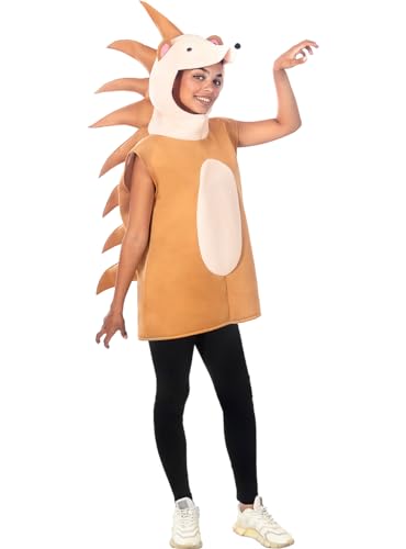 Funidelia | Igel Kostüm für Herren und Damen Tiere - Kostüm für Erwachsene & Verkleidung für Partys, Karneval & Halloween - Größe L - XL - Braun von Funidelia