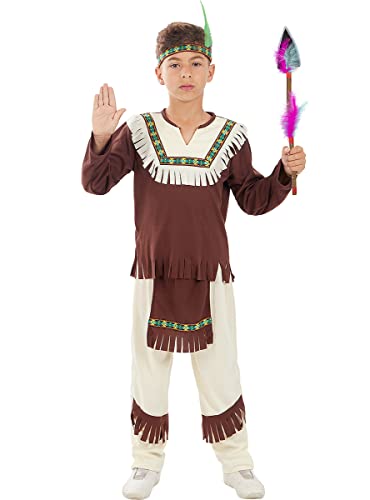 Funidelia | Einheimisch Kostüm für Jungen Cowboys, Western - Kostüm für Kinder & Verkleidung für Partys, Karneval & Halloween - Größe 3-4 Jahre - Braun Funidelia | Einheimisch Kostüm für Jungen Cowboys, Western - Kostüm für Kinder & Verkleidung für Partys, Karneval & Halloween - Größe 3-4 Jahre - Braun von Funidelia