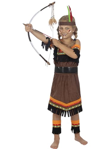 Funidelia | Einheimisch Kostüm Deluxe für Mädchen Cowboys, Western - Kostüm für Kinder & Verkleidung für Partys, Karneval & Halloween - Größe 5-6 Jahre - Braun Funidelia | Einheimisch Kostüm Deluxe für Mädchen Cowboys, Western - Kostüm für Kinder & Verkleidung für Partys, Karneval & Halloween - Größe 5-6 Jahre - Braun von Funidelia