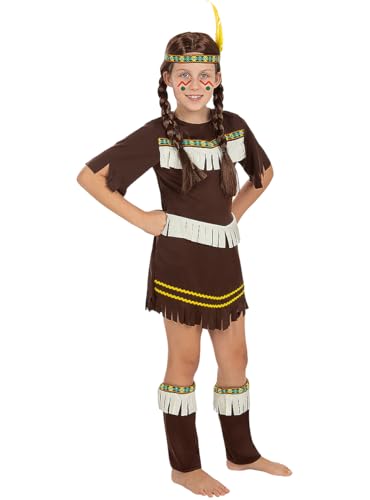 Funidelia | Einheimisch Kostüm für Mädchen Cowboys, Western - Kostüm für Kinder & Verkleidung für Partys, Karneval & Halloween - Größe 7-9 Jahre - Braun Funidelia | Einheimisch Kostüm für Mädchen Cowboys, Western - Kostüm für Kinder & Verkleidung für Partys, Karneval & Halloween - Größe 7-9 Jahre - Braun von Funidelia