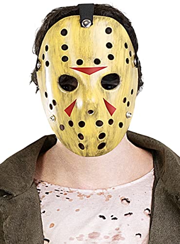 Funidelia | Jason Freitag der 13. Maske 100% OFFIZIELLE für Herren und Damen Friday the 13th, Horrorfilm, Horror - Farben: Beige, Zubehör für Kostüm - Lustige Kostüme für deine Partys von Funidelia