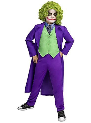 Funidelia | Joker Kostüm 100% OFFIZIELLE für Jungen Größe 5-6 Jahre Superhelden, DC Comics, Bösewicht - Farben: Bunt, Zubehör für Kostüm - Lustige Kostüme für deine Partys Funidelia | Joker Kostüm 100% OFFIZIELLE für Jungen Größe 5-6 Jahre Superhelden, DC Comics, Bösewicht - Farben: Bunt, Zubehör für Kostüm - Lustige Kostüme für deine Partys von Funidelia
