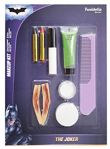 Funidelia | Joker Make-Up Set 100% OFFIZIELLE für Kinder und Erwachsene Superhelden, DC Comics, Bösewicht, Zubehör für Kostüm - Lustige Kostüme für Deine Partys von Funidelia