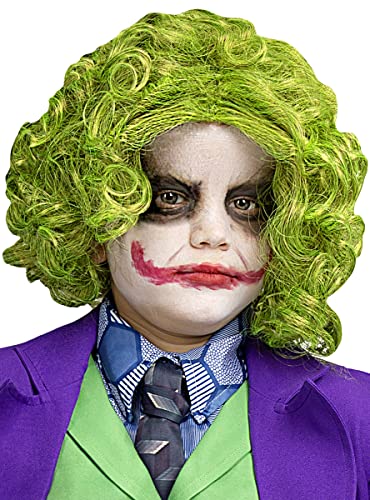 Funidelia | Joker Perücke 100% OFFIZIELLE für Jungen Superhelden, DC Comics, Bösewicht - Farben: Bunt, Zubehör für Kostüm - Lustige Kostüme für Deine Partys von Funidelia