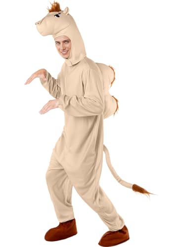 Funidelia | Kamelfrisur für Herren und Damen Tiere - Kostüm für Erwachsene & Verkleidung für Partys, Karneval & Halloween - Größe L - XL - Braun Funidelia | Kamelfrisur für Herren und Damen Tiere - Kostüm für Erwachsene & Verkleidung für Partys, Karneval & Halloween - Größe L - XL - Braun von Funidelia