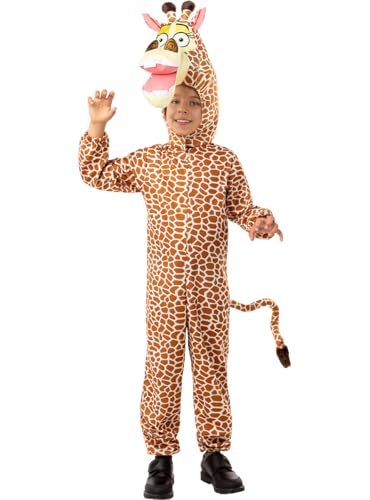 Funidelia | Kostüm von Madagascar Melman die Giraffe für Jungen und Mädchen Zeichentrickfilm & Madagascar - Kostüm für Kinder & Verkleidung für Partys, Karneval & Halloween - Größe 3-4 Jahre von Funidelia