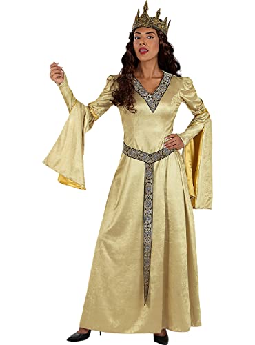 Funidelia | Lady Guinevere Kostüm Deluxe für Damen Mittelalter, Prinzessinnen, Königin - Kostüm für Erwachsene & Verkleidung für Partys, Karneval & Halloween - Größe M - Granatfarben Funidelia | Lady Guinevere Kostüm Deluxe für Damen Mittelalter, Prinzessinnen, Königin - Kostüm für Erwachsene & Verkleidung für Partys, Karneval & Halloween - Größe M - Granatfarben von Funidelia