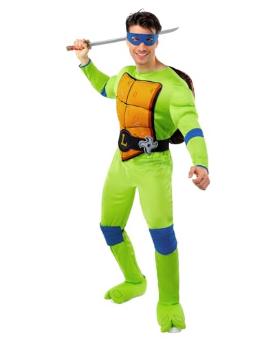 Funidelia Offizielles Leonardo Teenage Mutant Ninja Turtles Kostüm für Herren mit muskulösem Overall, Panzer und Maske, Ninja Anzug für Erwachsene, Karneval, Halloween und Partys – Größe S Funidelia Offizielles Leonardo Teenage Mutant Ninja Turtles Kostüm für Herren mit muskulösem Overall, Panzer und Maske, Ninja Anzug für Erwachsene, Karneval, Halloween und Partys – Größe S von Funidelia