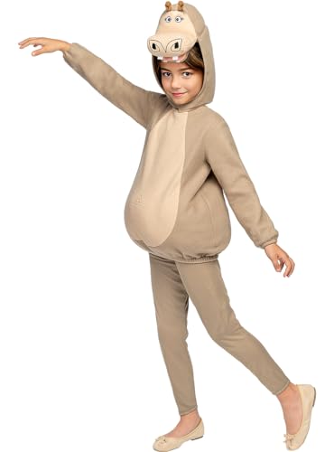 Funidelia | Madagascar Gloria das Nilpferd Kostüm für Jungen und Mädchen Zeichentrickfilm & Madagascar - Kostüm für Kinder & Verkleidung für Partys, Karneval & Halloween - Größe 3-4 Jahre von Funidelia