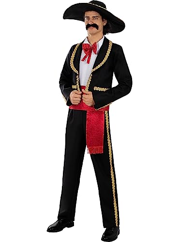 Funidelia | Mariachi Kostüm für Herren Tag der Toten, Halloween, Dia de los Muertos, Horror - Kostüm für Erwachsene & Verkleidung für Partys, Karneval & Halloween - Größe XXL - Schwarz Funidelia | Mariachi Kostüm für Herren Tag der Toten, Halloween, Dia de los Muertos, Horror - Kostüm für Erwachsene & Verkleidung für Partys, Karneval & Halloween - Größe XXL - Schwarz von Funidelia