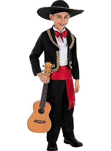 Funidelia | Mariachi Kostüm für Jungen Tag der Toten, Halloween, Dia de los Muertos, Horror - Kostüm für Kinder & Verkleidung für Partys, Karneval & Halloween - Größe 3-4 Jahre - Braun Funidelia | Mariachi Kostüm für Jungen Tag der Toten, Halloween, Dia de los Muertos, Horror - Kostüm für Kinder & Verkleidung für Partys, Karneval & Halloween - Größe 3-4 Jahre - Braun von Funidelia