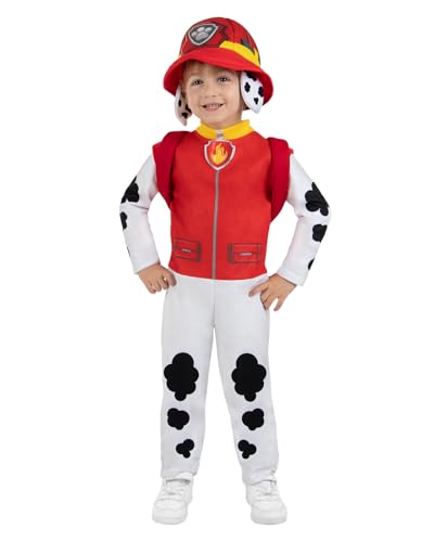Funidelia | Marshall Paw Patrol Kostüm für Jungen Zeichentrickfilm, Paw Patrol, Marshall, Chase - Kostüm für Kinder & Verkleidung für Partys, Karneval & Halloween - Größe 3-4 Jahre - Rot von Funidelia