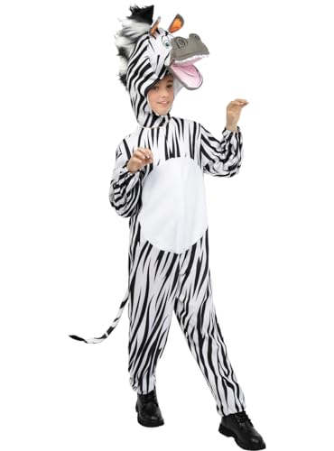 Funidelia | Marty das Zebra Madagscar Kostüm für Jungen und Mädchen Zeichentrickfilm & Madagascar - Kostüm für Kinder & Verkleidung für Partys, Karneval & Halloween - Größe 7-9 Jahre Funidelia | Marty das Zebra Madagscar Kostüm für Jungen und Mädchen Zeichentrickfilm & Madagascar - Kostüm für Kinder & Verkleidung für Partys, Karneval & Halloween - Größe 7-9 Jahre von Funidelia