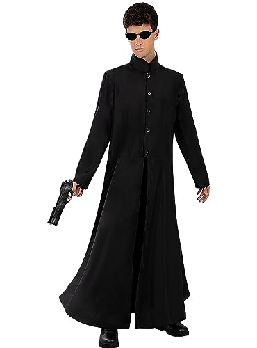 Funidelia | Matrix Neo Kostüm für Herren Matrix, Neo, Morpheo - Kostüm für Erwachsene & Verkleidung für Partys, Karneval & Halloween - Größe L - XL - Schwarz Funidelia | Matrix Neo Kostüm für Herren Matrix, Neo, Morpheo - Kostüm für Erwachsene & Verkleidung für Partys, Karneval & Halloween - Größe L - XL - Schwarz von Funidelia